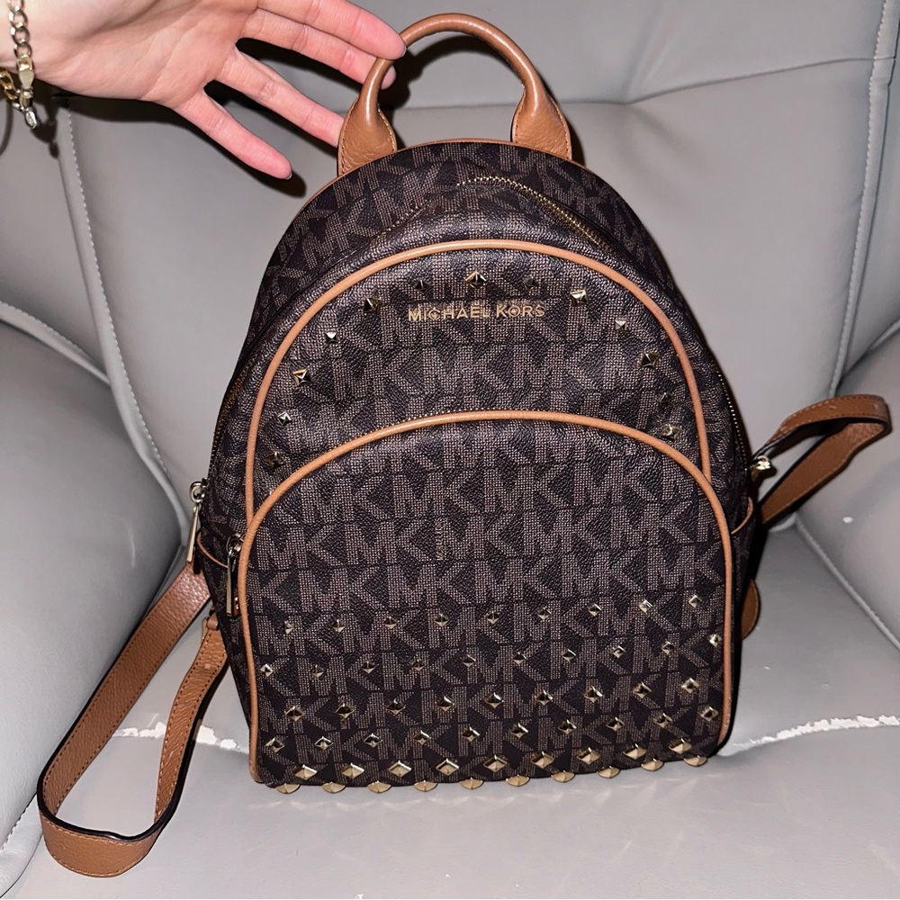 Michael Kors Medium Abbey Backpack Studded